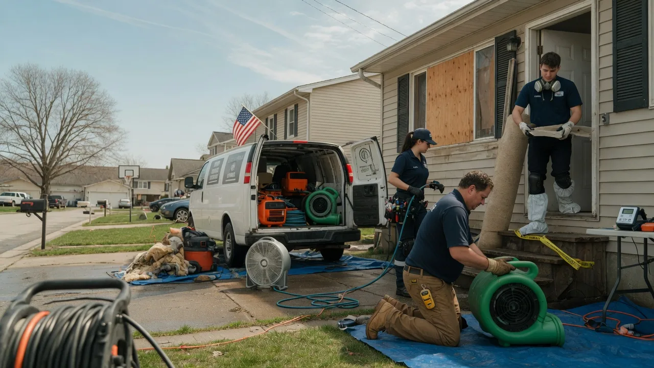 Water Damage Restoration in Blue Mound, IL near me